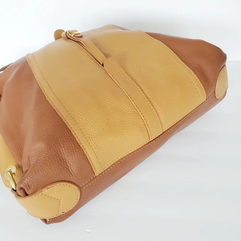 Real Genuine Leather Shoulder Bag Hobo Purse Minimaliat Academia Teacher Modest